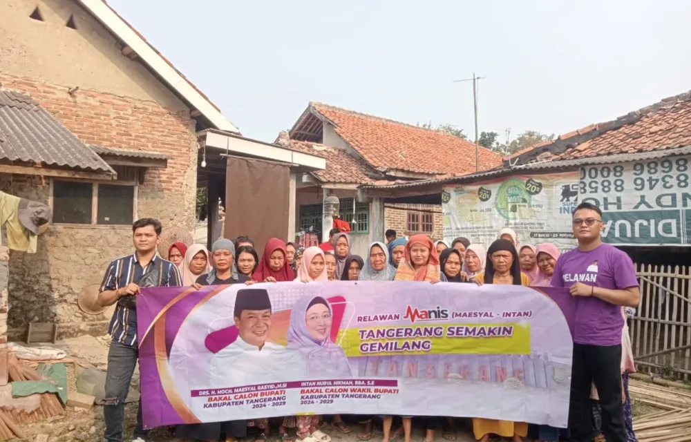 Terus Meluas, Emak-Emak Di Gunung Kaler Tangerang Deklarasi Maesyal-Intan
