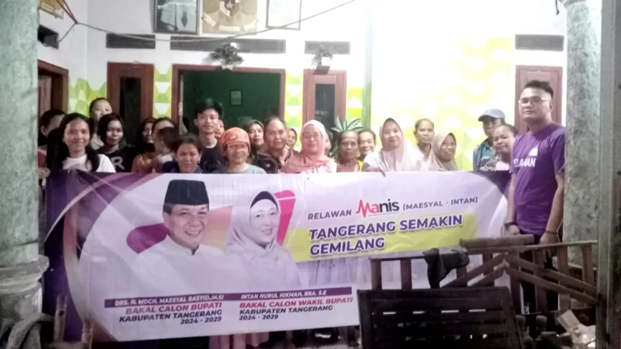 Didukung Jokowi dan Prabowo, Masyarakat Tangerang Deklarasi Maesyal-Intan