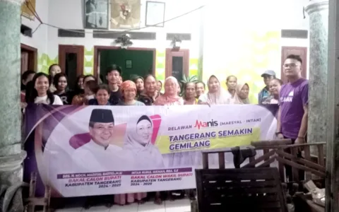 Didukung Jokowi dan Prabowo, Masyarakat Tangerang Deklarasi Maesyal-Intan