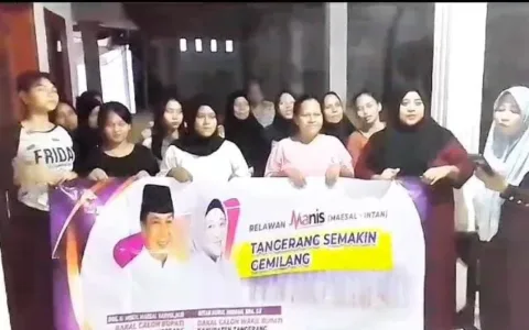 Relawan Manis Sindang Jaya Buka Posko Kemenangan Maesyal – Intan di Rumah-rumah Warga