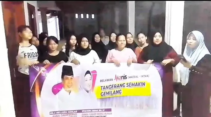 Relawan Manis Sindang Jaya Buka Posko Kemenangan Maesyal - Intan Di Rumah-Rumah Warga