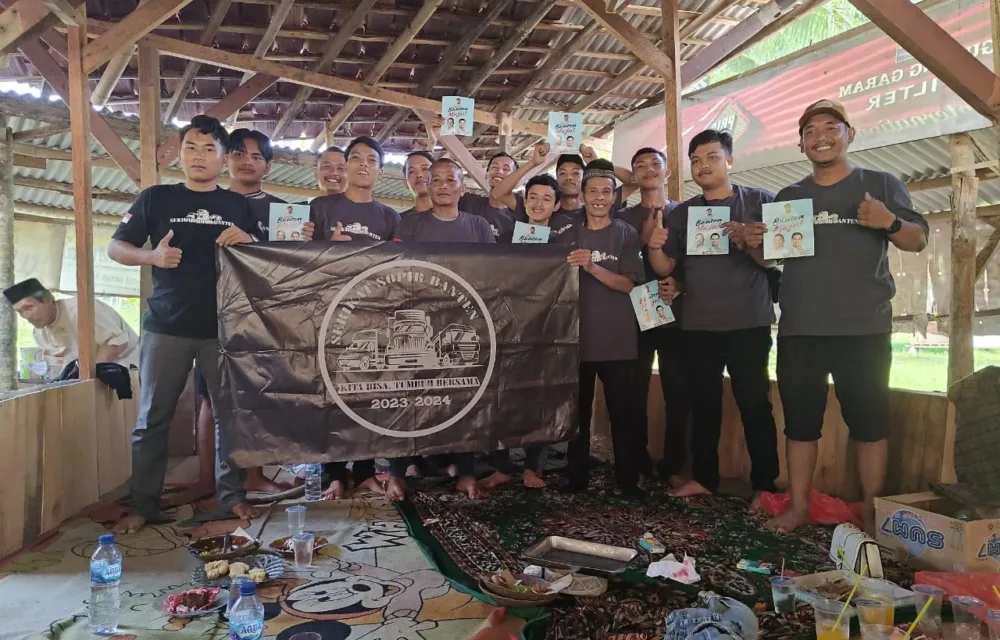 Relawan Serikat Sopir Banten Deklarasikan Dukungan Andra Soni Maju Gubernur Banten