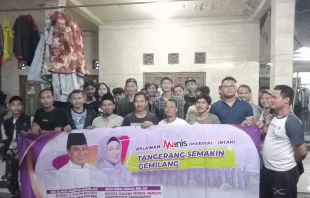Relawan Milenial Manis Belajara Deklarasi Maesyal - Intan Untuk Tangerang Semakin Gemilang