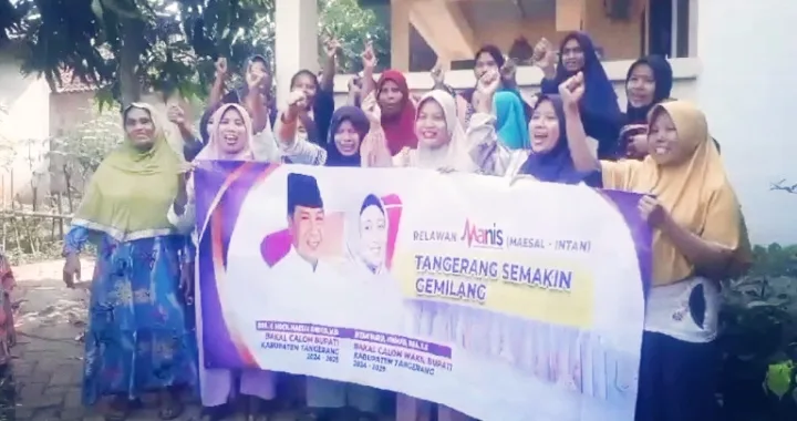 Relawan Manis Kemiri Buka Posko Kemenangan Maesyal - Intan Di Rumah-Rumah Warga