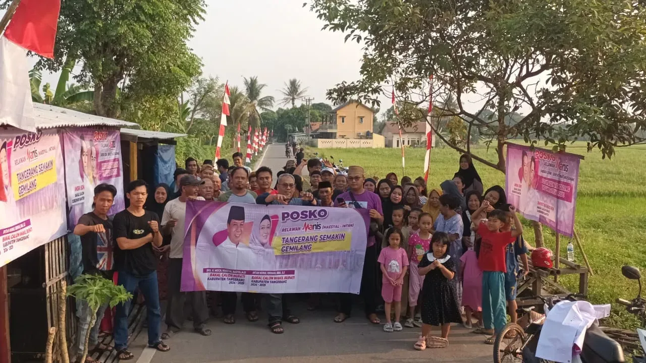 Relawan Manis Kronjo Dirikan Posko di Pemukiman Warga