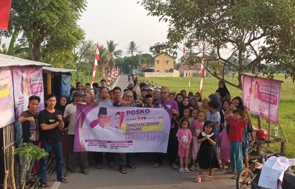Relawan Manis Kronjo Dirikan Posko Di Pemukiman Warga