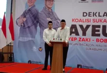 Yakin Menang..! Koalisi Sukabumi Maju Deklarasi Usung Ayep Zaki Dan Bobby Maulana Maju Pilwalkot Sukabumi