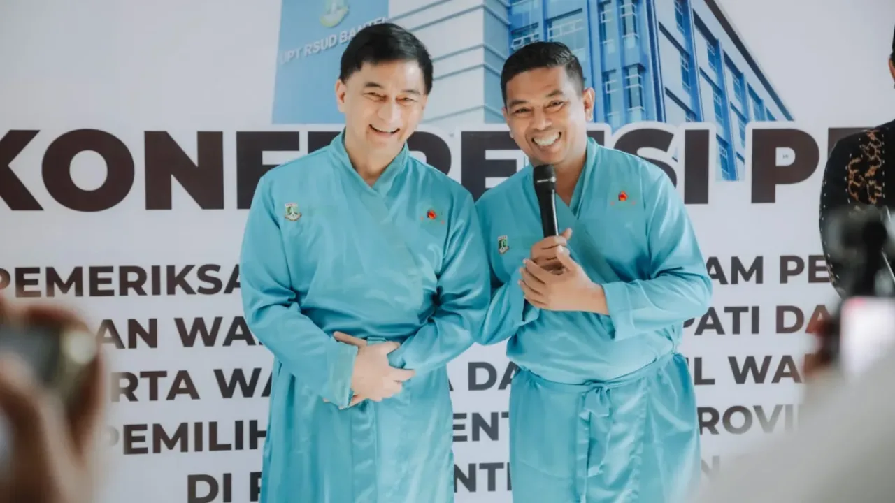 Calon Gubernur Banten Andra Soni dan Calon Wakil Gubernur Banten Dimyati Natakusuma
