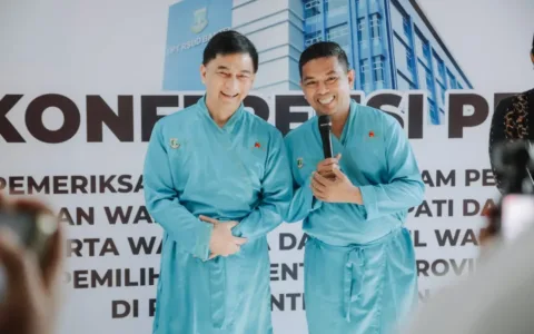 Calon Gubernur Banten Andra Soni dan Calon Wakil Gubernur Banten Dimyati Natakusuma
