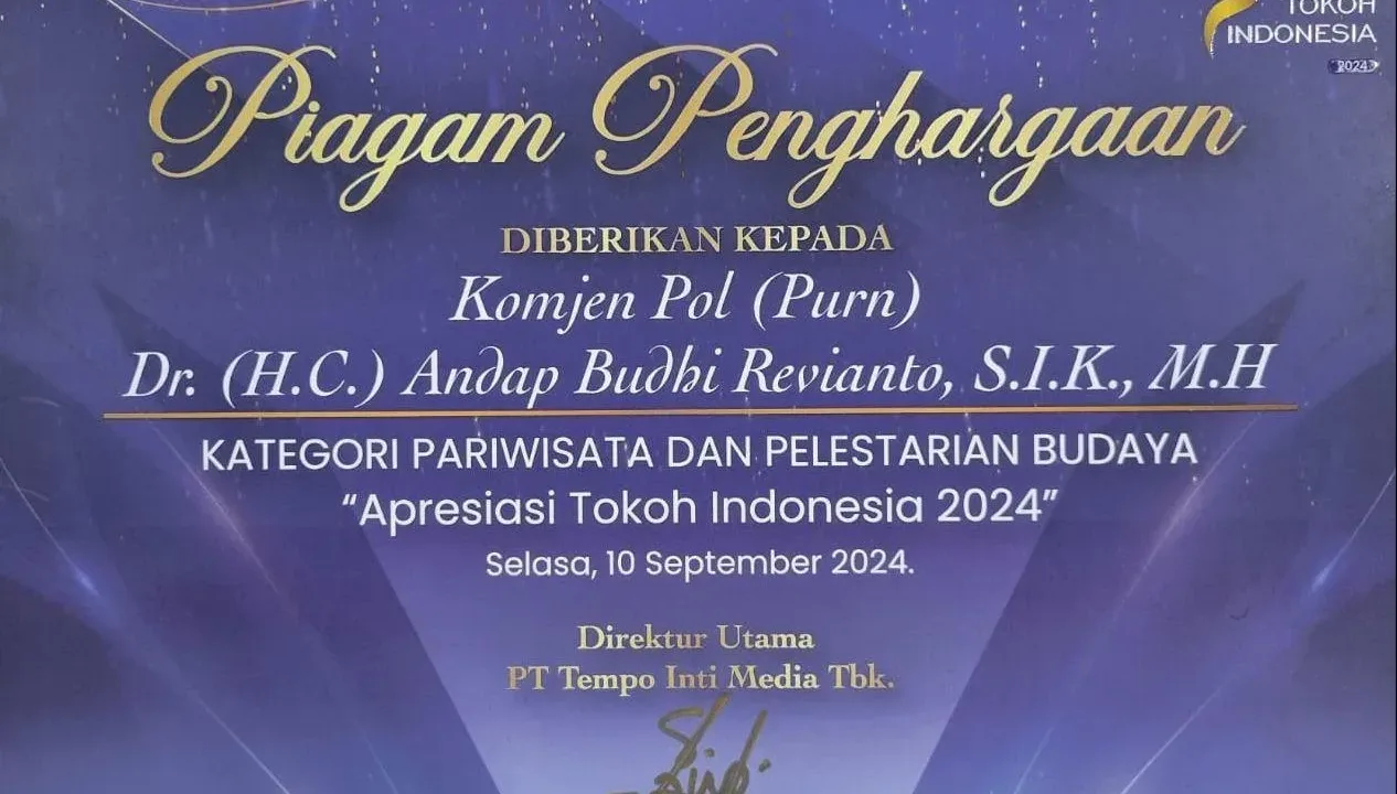 Pj Gubernur Sulawesi Utara Andap Budhi Revianto raih penghargaan
