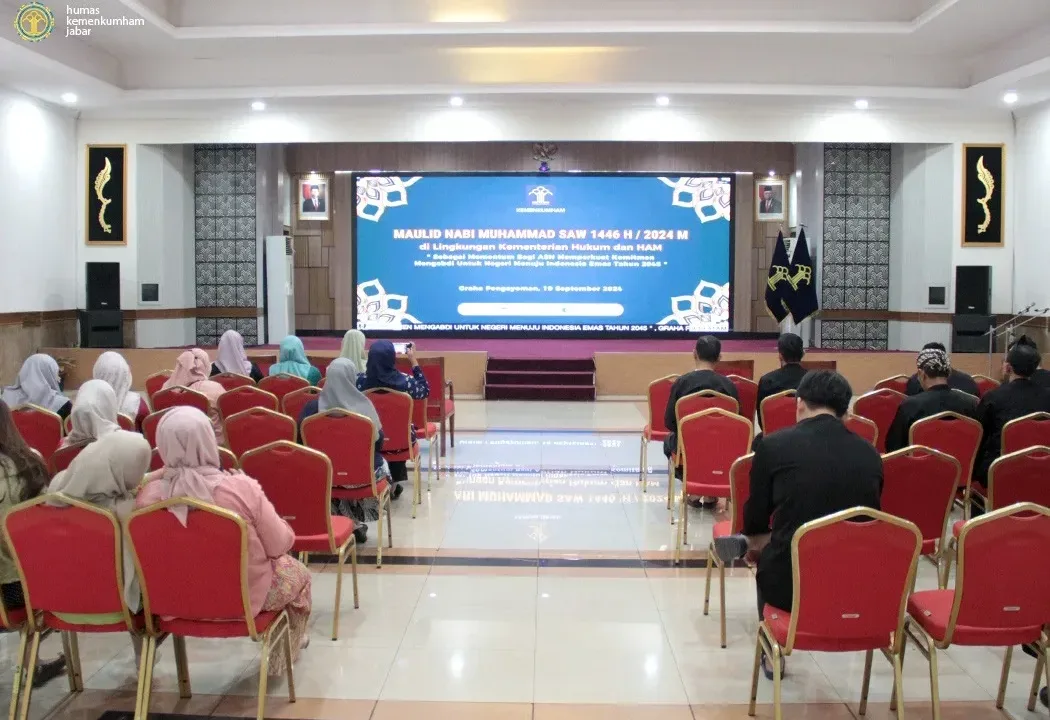 Kemenkumham Jabar Ikuti Ceramah Keagamaan Peringati Maulid Nabi Muhammad SAW