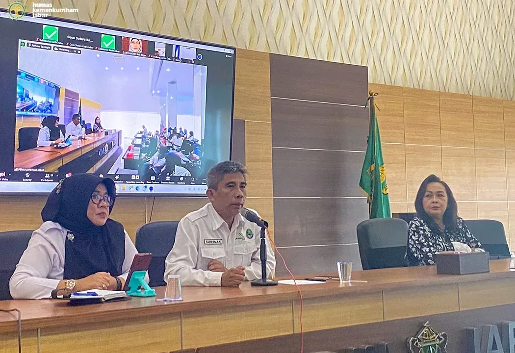 Kemenkumham Jabar Laksanakan Bimtek Stranas BHAM melalui PRISMA