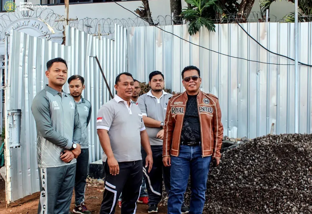 Kakanwil Masjuno Tinjau Langsung Pembangunan Blok Hunian dan Dapur Warga Binaan Lapas Cianjur