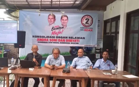 Pimpinan 22 Organ Relawan Andra Soni - Dimyati Lakukan Kosolidasi Pergerakan