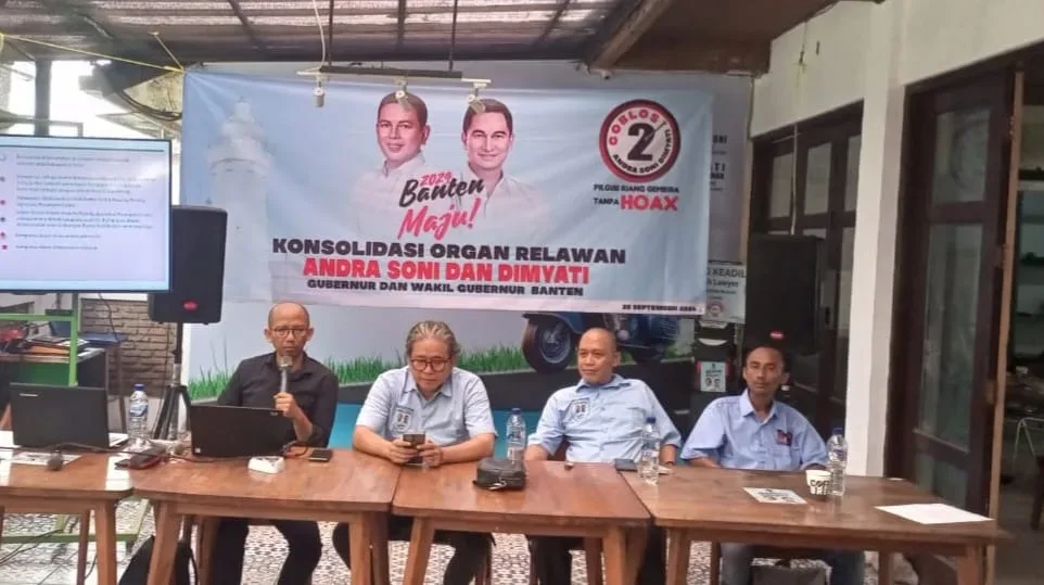 Pimpinan 22 Organ Relawan Andra Soni - Dimyati Lakukan Kosolidasi Pergerakan