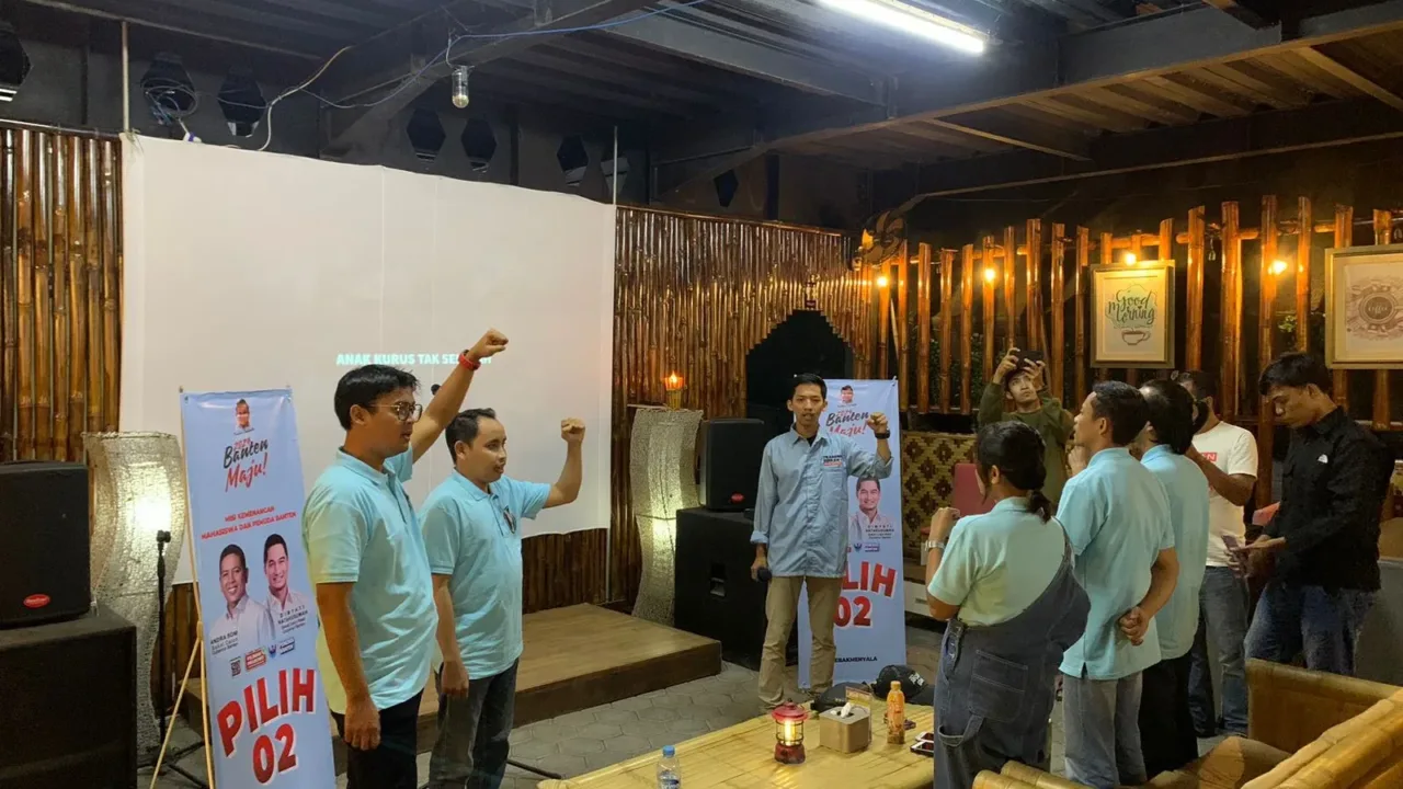 Relawan Andra Soni Deklarasi Bareng Mahasiswa dan Pemuda