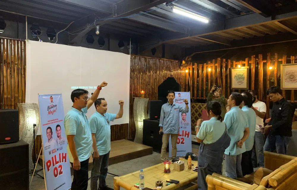 Relawan Andra Soni Deklarasi Bareng Mahasiswa Dan Pemuda