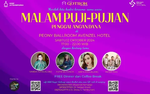 HKBP Jatisampurna Gelar Malam Puji-Pujian bareng Artis