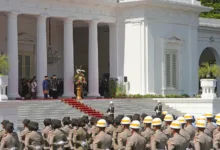 Prosesi Pisah Sambut Presiden RI di Istana Merdeka