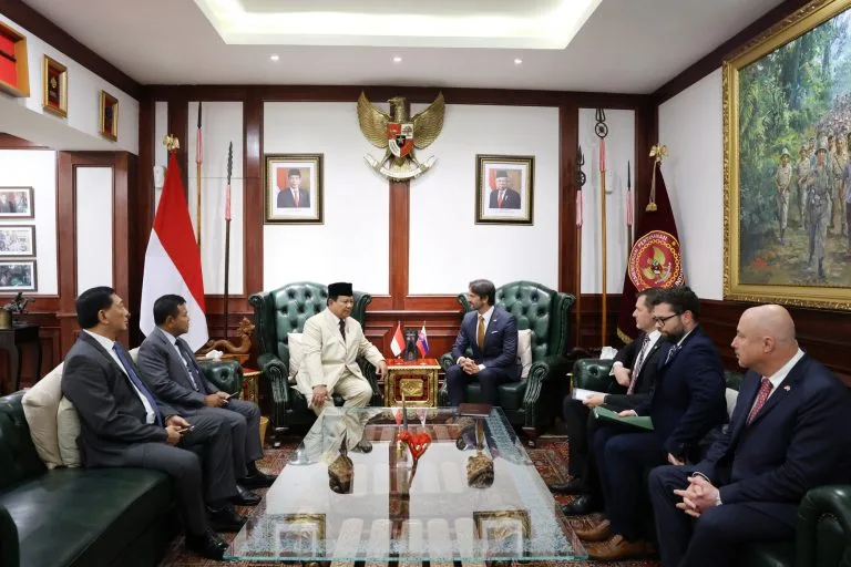 Menteri Pertahanan Ri Prabowo Subianto Menerima Kunjungan Menteri Pertahanan Republik Slovakia