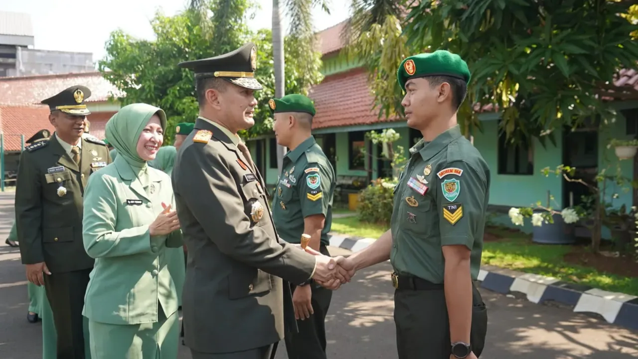 Sebanyak 241 Orang Prajurit Korem 064/MY Menerima Kenaikan Pangkat
