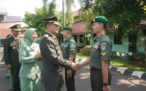 Sebanyak 241 Orang Prajurit Korem 064/MY Menerima Kenaikan Pangkat