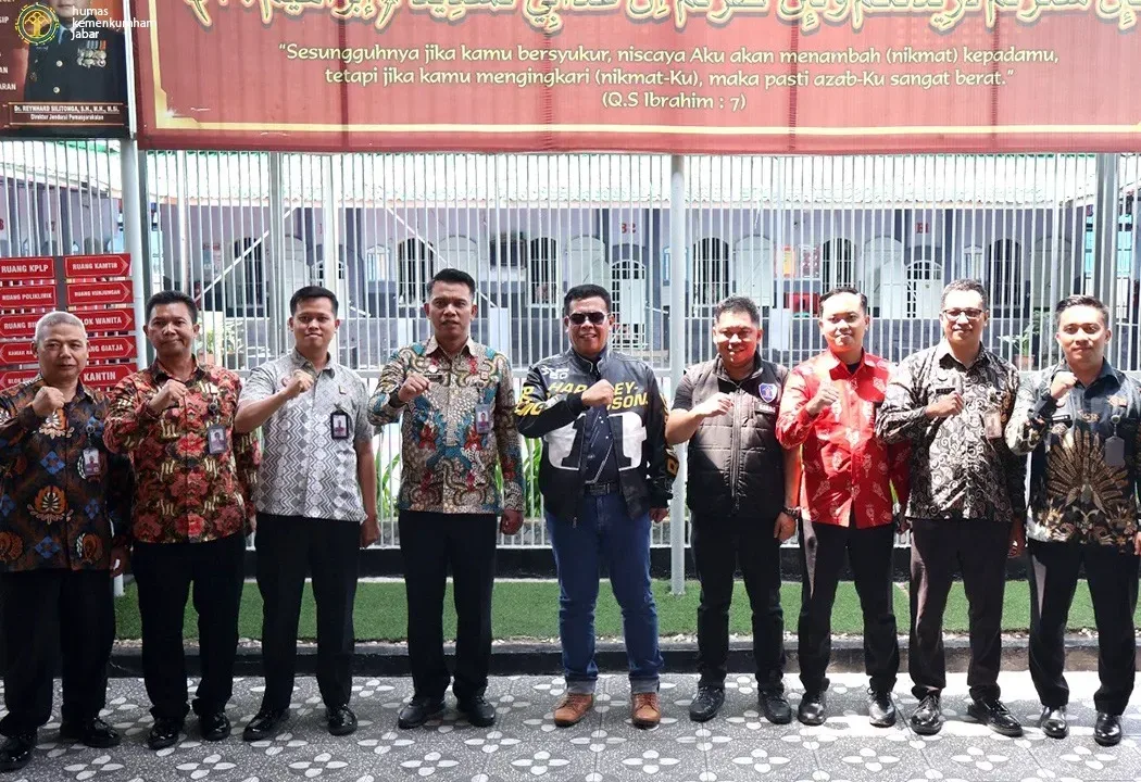 Kakanwil Kemenkumham Jabar Masjuno Tinjau Pelayanan dan Fasilitas di Lapas Sukabumi