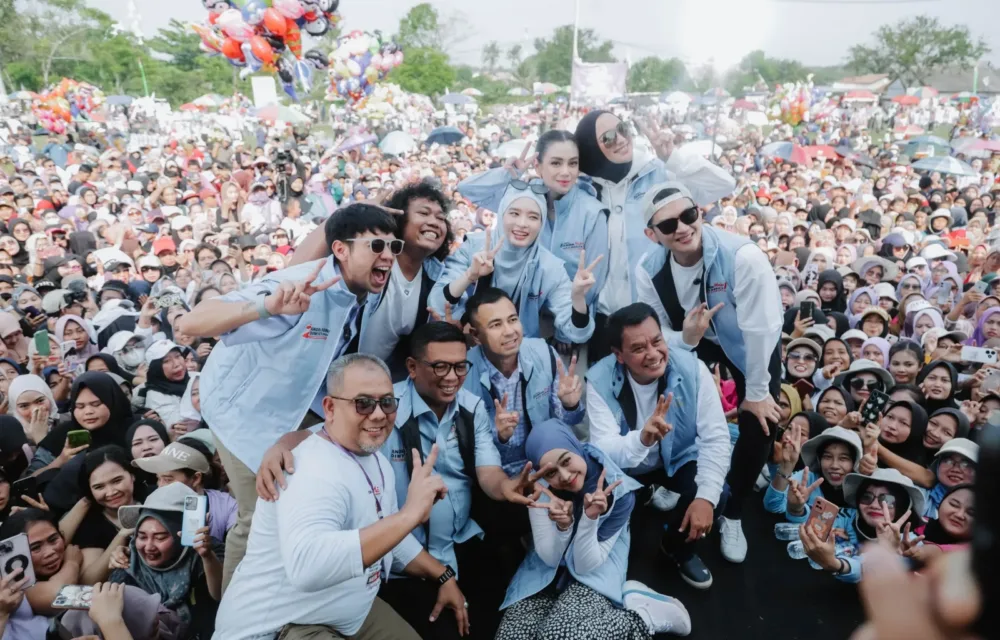 Andra Soni Senam Bareng Ribuan Warga Tangerang, Dimeriahkan 8 Artis