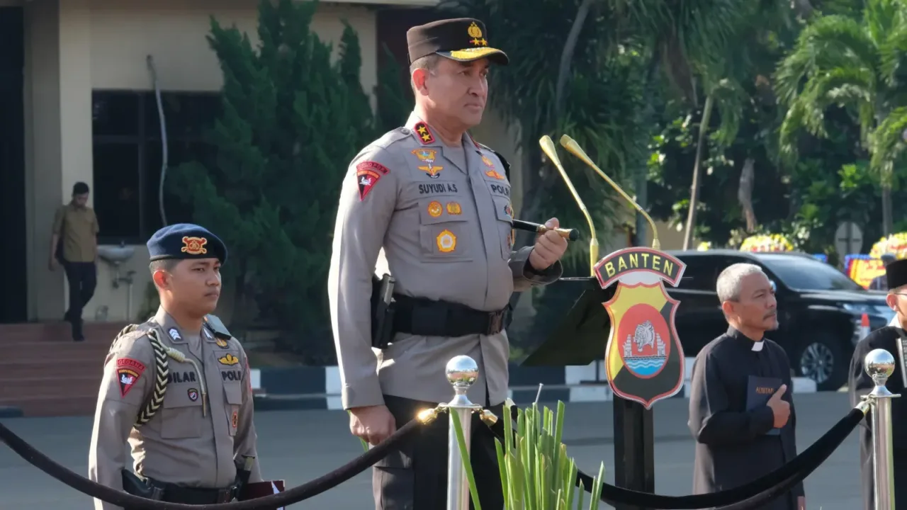 Kapolda Banten Pimpin Langsung Serah Terima Jabatan PJU Polda Banten
