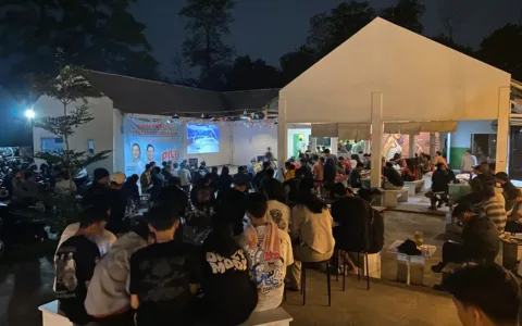 Penerus Banten Adakan Nobar Timnas di Kabupaten Tangerang Bersama Mahasiswa
