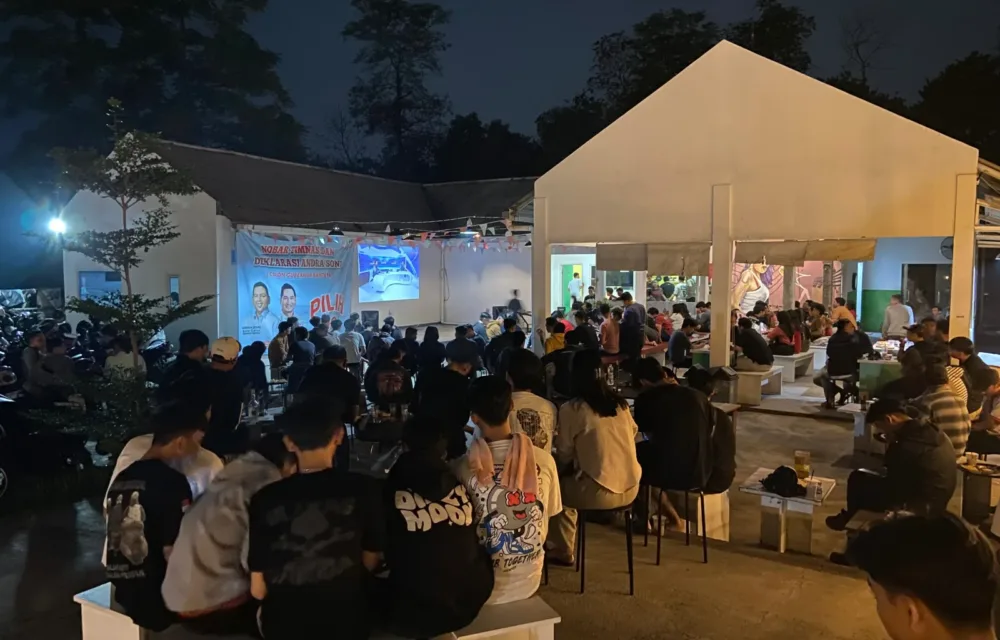 Penerus Banten Adakan Nobar Timnas Di Kabupaten Tangerang Bersama Mahasiswa