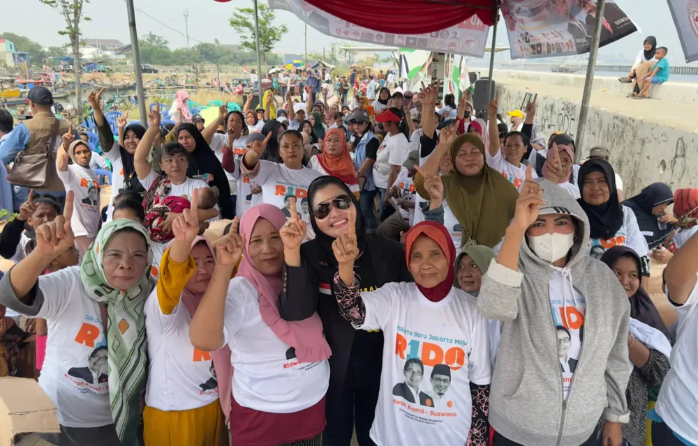 Dukung Rk Dki 1, Camelia Petir Bawa Pkb Grebek Kampung