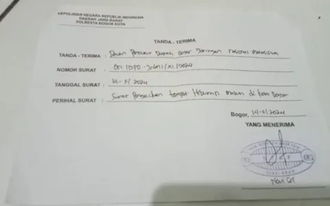 JNMI Surati PJ Walikota Hingga Kapolresta Bogor Desak 4 THM Ditutup