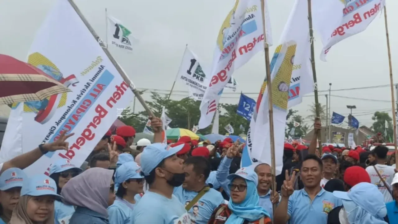 Relawan All Cipayung Meriahkan Kampanye Akbar Andra – Dimyati di Cilegon
