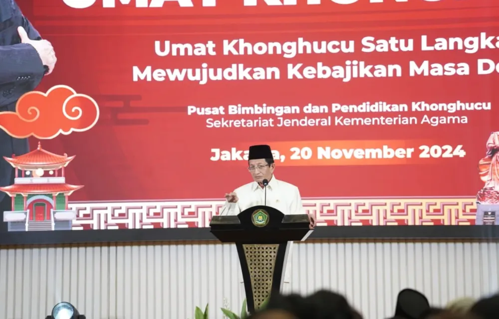 Didepan Ribuan Umat Konghucu, Menag Serukan Pesan Kebersamaan