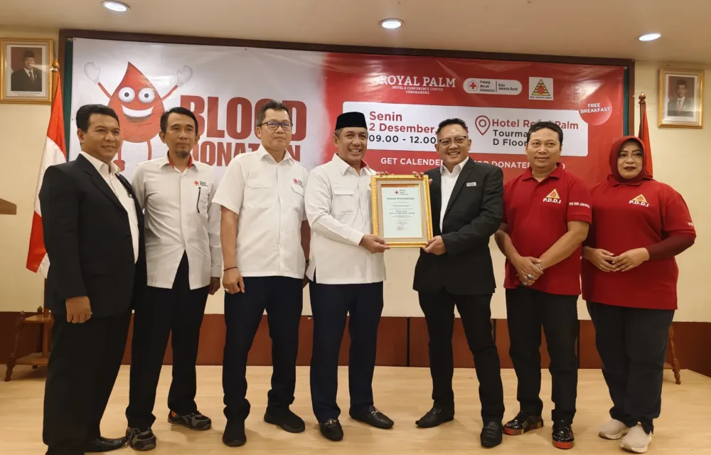 Ikhtiar Wujudkan Gaya Hidup, Pddi Bersama Royal Palm Hotel Selenggarakan Donor Darah
