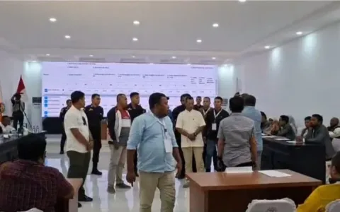 Gawat, Tiga Saksi Paslon Gubernur Halmahera Utara Tolak Pleno KPU
