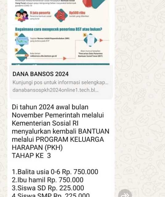 Hati-Hati Link Cek Bansos Palsu Marak Beredar! Gerak 08 Minta Polri Tangkap Pelaku Penyebar Hoax