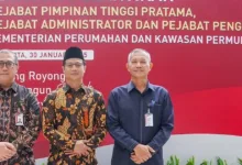Agus Priyanto, resmi dilantik menjadi Inspektur Bidang Investigasi Kementerian Perumahan dan Kawasan Permukiman (PKP) pada Kamis (30/1).