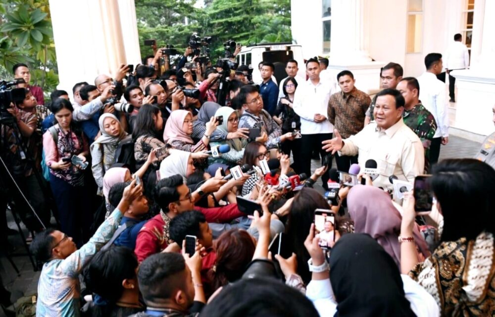 Presiden Prabowo Subianto Kepada Awak Media Usai Memberikan Pengarahan Pada Acara Rapat Pimpinan (Rapim) Tni/Polri Tahun 2025 Di The Tribrata, Jakarta.