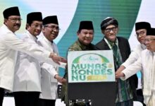 Presiden Prabowo Subianto Menghadiri Peringatan Hari Lahir (Harlah) Ke-102 Nahdlatul Ulama (Nu) Yang Diselenggarakan Di Istora Senayan.