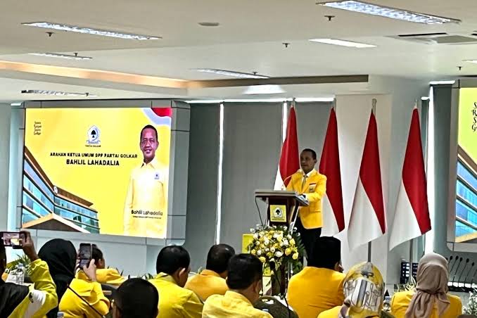 Menteri Esdm Bahlil Lahadalia Diduga Melempar Guyonan Soal Kelangkaan Gas Subsidi 3 Kg Ketika Berbicara Di Dpp Golkar, Jakarta Barat, Pada Sabtu (8/2/2025).