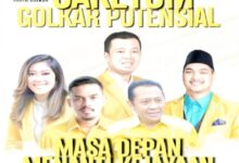 Poster Soal Calon Ketua Umum Partai Golkar.