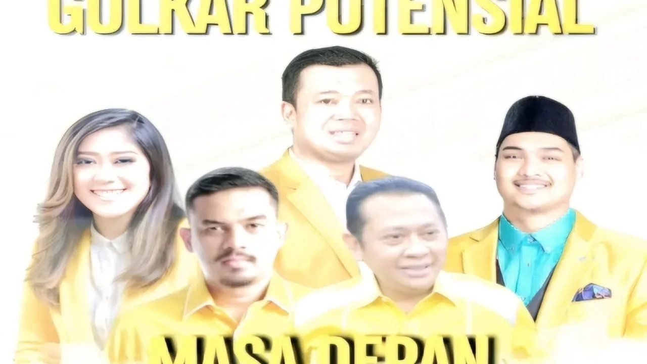 Poster Calon Ketua Umum Partai Golkar Potensial Beredar di Grup WhatsApp internal DPP Partai Golkar.