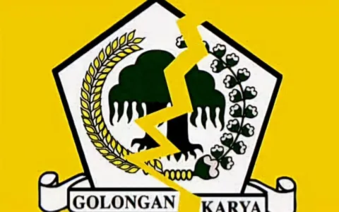 Ilustrasi Perpecahan Ditubuh Partai Golkar yang merasa tidak puas atas kepemimpinan Bahlil Lahadalia.