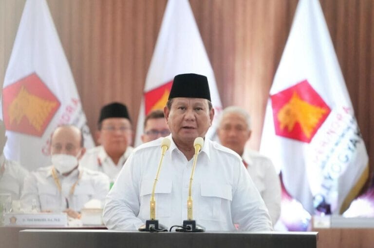 Prabowo Kembali Terpilih Sebagai Ketua Umum Gerindra.