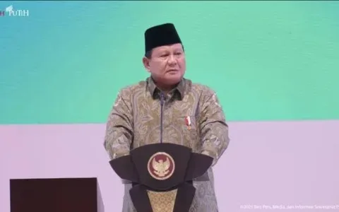 Presiden Indonesia Prabowo Subianto.
