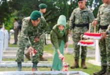 HUT Kostrad ke-64, Yonif 330 Kostrad Ziarah ke TMP Cikutra