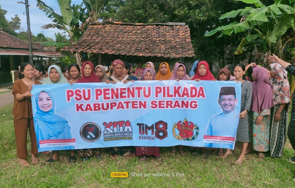 Emak-Emak Kabupaten Serang Komitmen Kawal Kemenangan Psu Ratu Zakiyah-Najib
