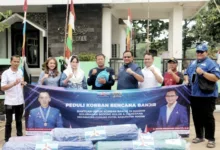 Politisi Demokrat Peduli Korban Banjir Bogor